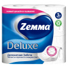 Туалетная бумага Zemma Deluxe Деликатная Забота, 3 слоя, 4 рулона